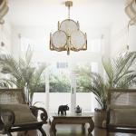 Height 480mm Diameter 460mm Suspension Luxury Crystal Pendant Light
