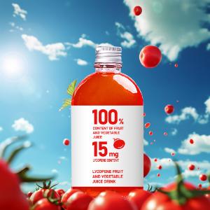 China Plastic Bottled Unsalted Tomato Juice 100ml 3% Nutrient Reference Value factory