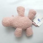 Customized PP Cotton Stuffed Animal Toys Plush Little Pink Rhinoceros