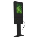 LCD Touch Screen Electric Vehicle Charging Stations Floor Standing Installation