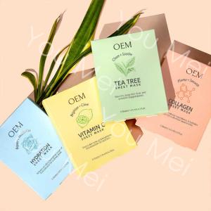 Natural Tea Tree VC Collagen Skincare Facial Mask Anti Aging Skin Brightening
