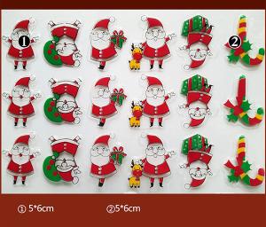 China Christmas Theme Santa Claus Chocolate Mould , Edible Decorations Custom Chocolate Molds factory