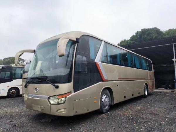 Buses Coach 55 Seater Kinglong Champagne Color 53 Seats XMQ6129 Euro 3 Emission