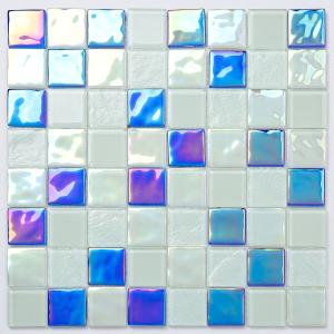 China Waterproof Swimming Pool Mosaic Tiles 303x303mm For Department factory