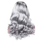 Smooth Body Wave 100 Indian Full Head Lace Human Hair Wigs For Black Women
