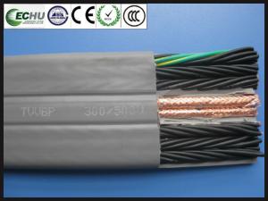 China Flat Elevator Cable with Communication Cable, Flat Traveling Cables factory