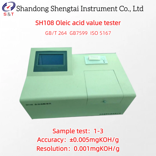 China 1 - 3 Oil Samples Oleic Acid Value Tester 0.001 ～ 1.000mgKOH/G Transformer Oil ISO 5167 on sale