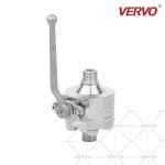MNPT 2 Piece Ball Valve Welding Forged 2PC High Pressure 3/4'' Hard Seal Float