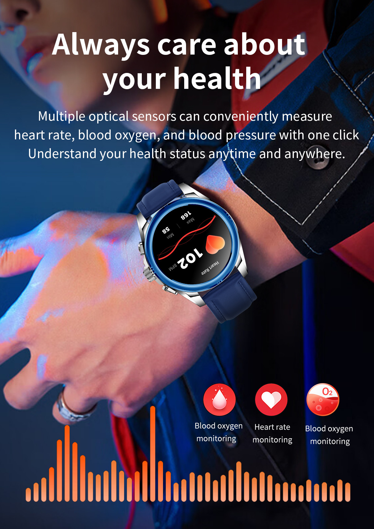 All Metal Amoled Bluetooth Calling Smartwatch Sports Mode Round Shape