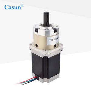 China NEMA 23 Planetary Gearbox Stepper Motor Gear Reduction Ratio 4:1 for Automation Home Appliance Medical Appliance factory