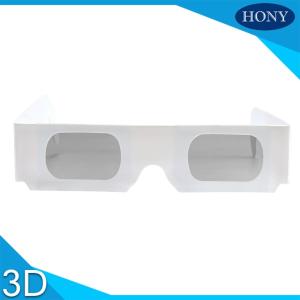 China One Time Used Paper Frame Linear Polarzed Glasses For Imax System factory