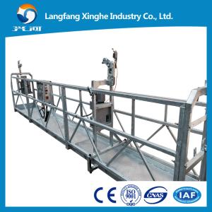 China Roof / Chimney cleaning cradle lifting , mast climbing gondola , sky climber suspended scaffolding , zlp platform factory