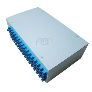 China 19″ 1U Fiber Plc Splitter Low PDL Passive Optical Splitter For PON Networks factory