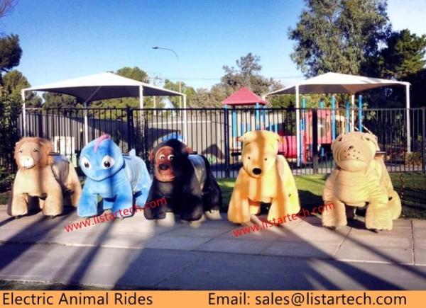 Latest Investment Game Coin Operated Childrens Rides Plush Animal Rides from