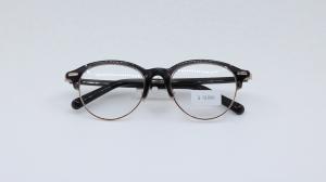 China Trendy Round Women Men Eyeglasses Unisex Eyewear frame acetate metal combination new design 2019 factory