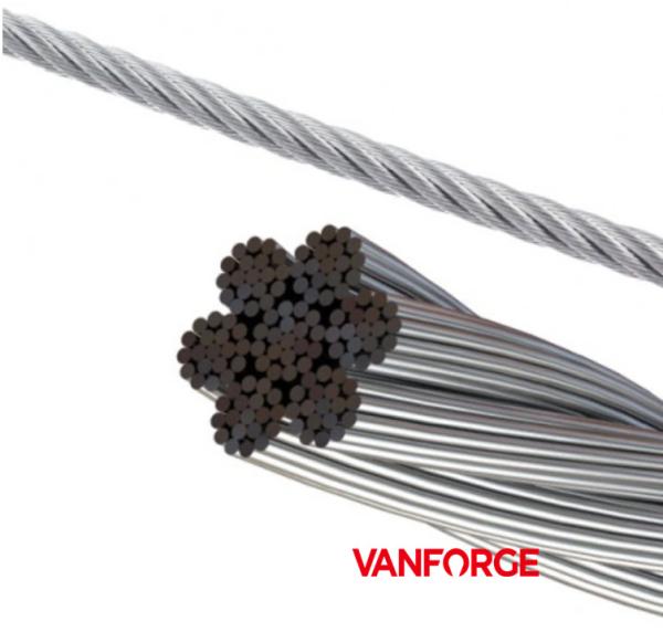 7x19 Construction AISI 316 Stainless Steel Wire Rope For Ship / Offshore