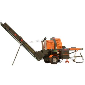 China Log Splitter 19inch 480mm Gasoline Electric Firewood Processor With Track factory