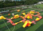 Giant Inflatable Floating Water Park / 0.9mm Pvc Tarpualins Inflatable Water