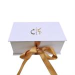 Custom Logo Soft White Paper Boxes Cosmetic Perfume Packaging Gift Box with
