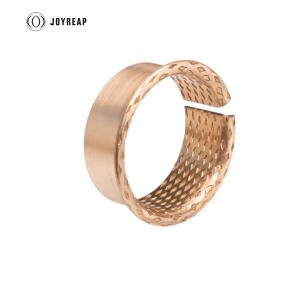 China WF-WB800 Rolled Flanged Bronze Bearing Bushing With Lubricating Oil Pockets factory