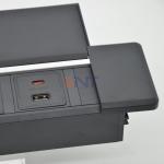 CE Approved Desktop EU Power Outlets Tabletop Socket 3 AC Outlets USB Port