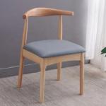 Dining Room Furniture European Style Modern Chairs with Ox Horn and PU/Fabric