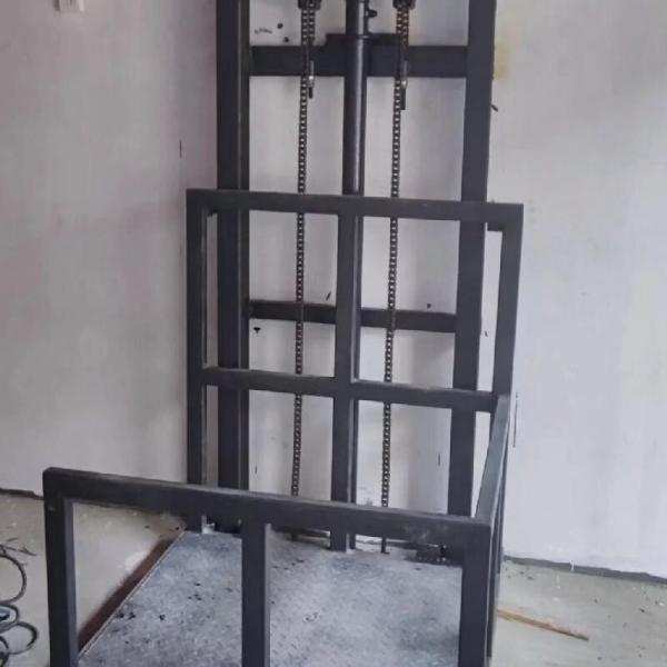 China Industrial Hydraulic Cargo Lift with PLC Control and Safety Interlock factory