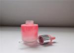 50ml Luxury Pink Essential Oil / Essence Glass Dropper Bottle For Cosmetic
