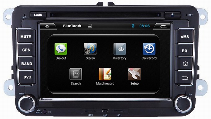 Ouchuangbo Car DVD Radio Player Volkswagen Tiguan/Touran /Polo Capacitive Screen Android 4.2 System OCB-7008C