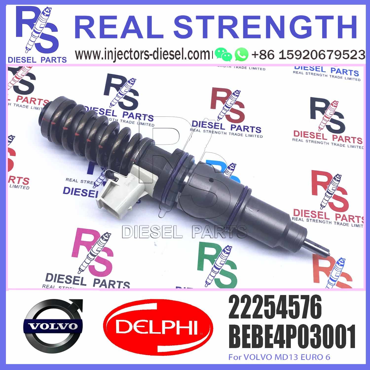 22254576 BEBE4P03001 BEBE4P02001 Diesel Fuel Injector For V-O-L-V Injector MD13 BORE 85002179