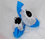 Cpe Film Coated Non Slip Shoe Covers Disposable Pp Material Water Resistant