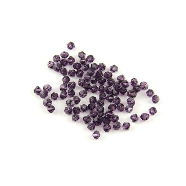 Salable Violet Crystal Parts And Crystal Bicone Beads