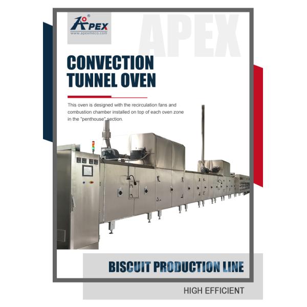 Convectional Continuous Industrial Bakery Tunnel Oven For Biscuit Production Line