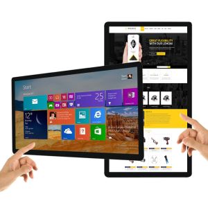 China Interactive Digital Signage 27 inch Wide Screen LCD Slim Advertising Indoor Screens Seamless Wall Kiosk Portable on sale