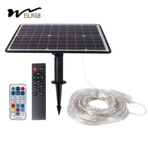 China IP65 IP67 Solar Powered Led Strip Lights Outdoor 6500K Solar Led Rope factory