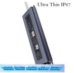 Ultra Thin LED Strip Light Power Supply 12V 120W 10A Waterproof Wall Light
