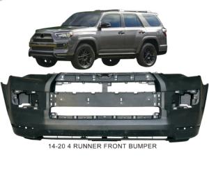 China Toyota 4 Runner Car Modification Accessories ABS Plastic Front And Rear Bumper factory
