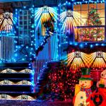 FCC Decorative Solar Lights Waterproof Solar Powered Outdoor Patio Wall Decor