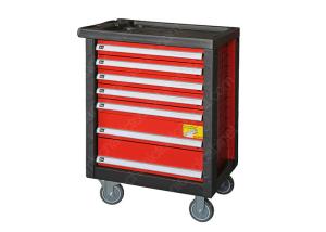 China Red Black 7 Drawers Metal Premium Tool Chest Cylinder Lock Multifunctional factory