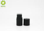 Black Lipstick Tube Container Round Shape Recycled Plastic Material Made