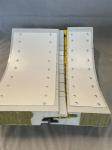 Waterproof Rockwool Round Sandwich Panel Corner Warehouse building