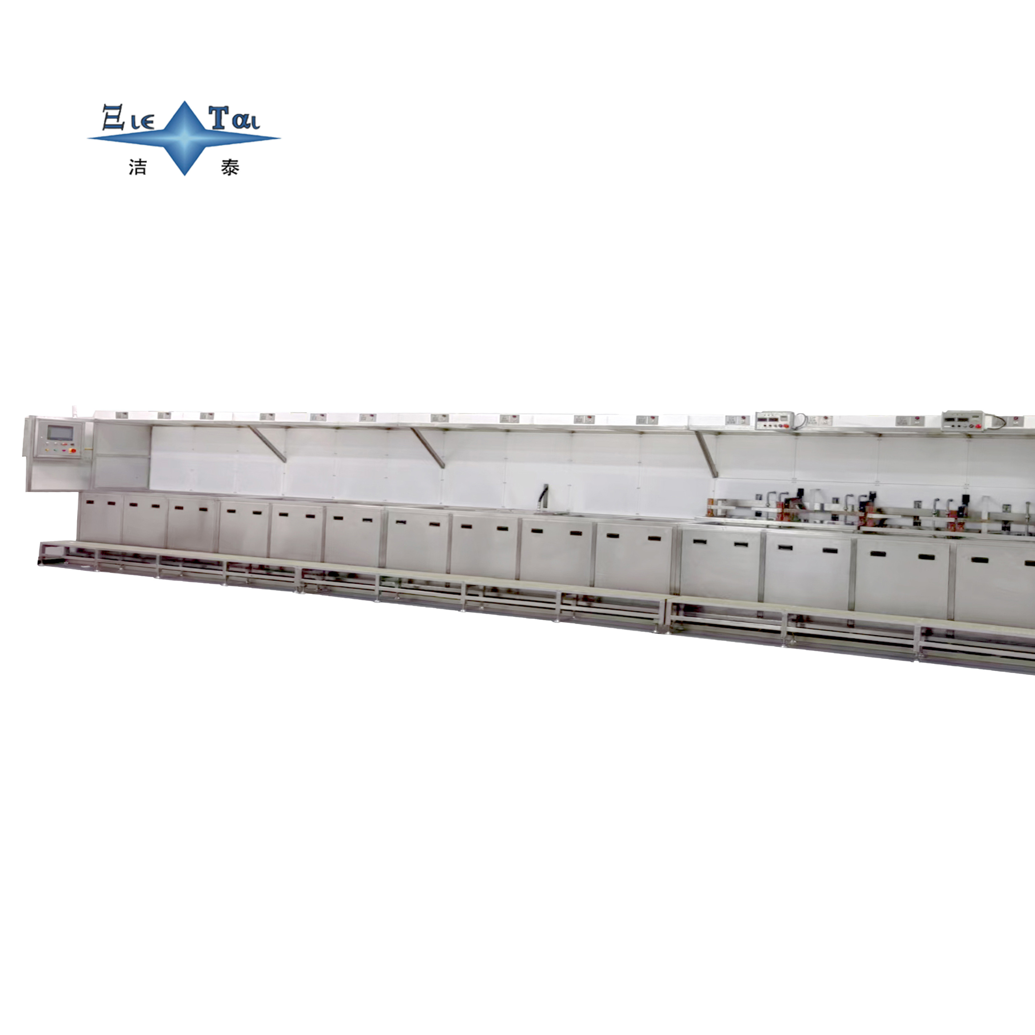 China 40KHz / 80KHz Ultrasound Washing Machine Valve Body Electrolytic Cleaning Line factory