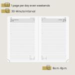 Multicolor Cover Hardcover Planner 2023 Black Daily Weekly Schedule Yearly