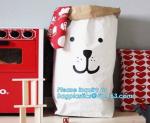 le sac en papier bag, Kraft Paper Storage Linen Bag Kids Toys Clothing Organizer