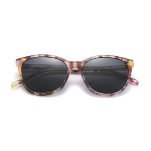 China Cat Eye Round Acetate Sunglasses Colored CE With Polarized Lens factory