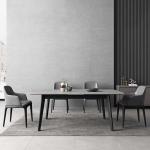 6 7 8 Seater Marble Dining Table And Chairs 130cm 140cm Minimalist Dining Table