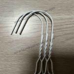 16-inch White Laundry Wire Hanger, Painted, 14.5 Gauge for Dry Cleaners