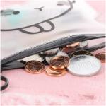Fashion Hanging Circle PVC Zipper Bag , Waterproof Zipper Cosmetic Bag