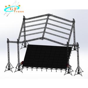 China Exhibition Stage Lighting Bolt Truss Frame Structure Aluminum Light Truss factory