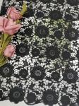 Crochet Chemical Floral Embroidery Heavyweight Lace Fabric
